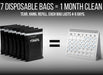 Hanging Car Trash & Garbage Bags, Disposable, Black 7 Count