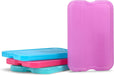 Cool Coolers by  4 Pack XL Slim Ice Packs, Quick Freeze Space Saving Reusable Ice Packs for Lunch Boxes or Coolers