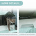 Hooded Cat Litter Box with Tracking Mat