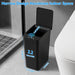 Bathroom Trash Can with Lid, 2 Pack 2.2 Gallon Automatic Touchless Garbage Can, Small Motion Sensor Smart Trash Can, Sli