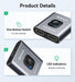 HDMI Switch 4k@60hz Splitter,  Aluminum Bidirectional HDMI Switcher 2 in 1 Out, Manual HDMI Hub Supports HD Compatible with Xbox PS5/4/3 Blu-Ray Player Fire Stick Roku