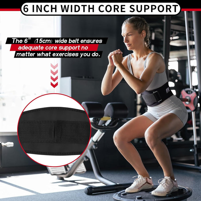Weight Lifting Belt 6 Inch for Squats Deadlift Strength Training