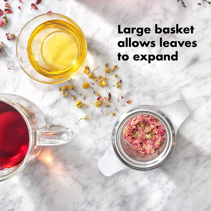 OXO Brew Tea Strainer Basket - Fine Mesh, Stainless Steel