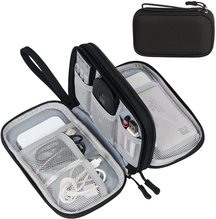 Electronic Organizer, Travel Tech Pouch Bag, Cable Organizer Black