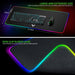 RGB Gaming Mouse Pad Extra Large Extended 31.5x12 Inch-Black