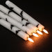 Halloween Flameless Taper Candles with Remote Timer, Bat Prints