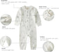 Organic Cotton Baby Boy Girl Zip up Sleep N Play, Footless, Long Sleeve