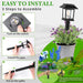Solar Lights Outdoor,12 Pack 3000K Waterproof Auto On/Off Solar Pathway Lights for Your Garden, Landscape, Path, Yard, P