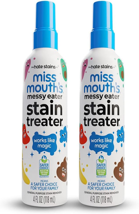 Messy Eater Stain Treater, Laundry Stain Remover, 4 Oz, 2 Pack