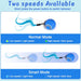 Interactive Cat Toy Ball - Automatic Interactive Cat Toys for Indoor Cats with 3 Tails, 2 Speeds Rechargeable Cat Enrich
