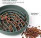 Slow Feeder Dog Bowls, Silicone Anti Choking Puzzle Dog Food Bowl