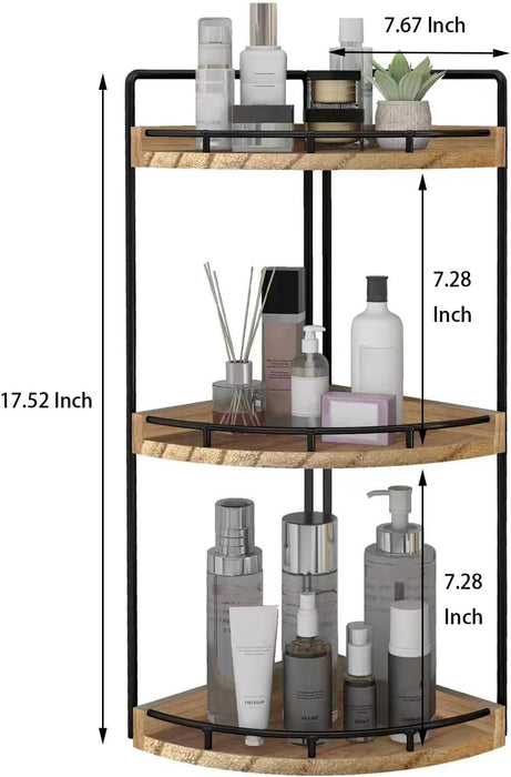 Corner Bathroom Organizer Countertop,Vanity Counter Storage Shelf
