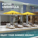 9FT Outdoor Patio Umbrella with Tilt and Crank, Yellow