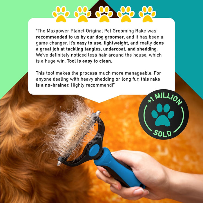 Dog Grooming Rake, Deshedding Undercoat Brush, Dogs & Cats