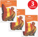 12-inch Tissue Turkey Centerpiece; 3/Pack99066