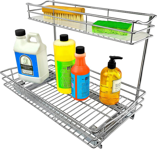 ® Pull Out Under Sink Kitchen Cabinet Organizer - 11.5 in. x 18 inch deep Drawer - Sliding Shelf Organizer for Cabinets 