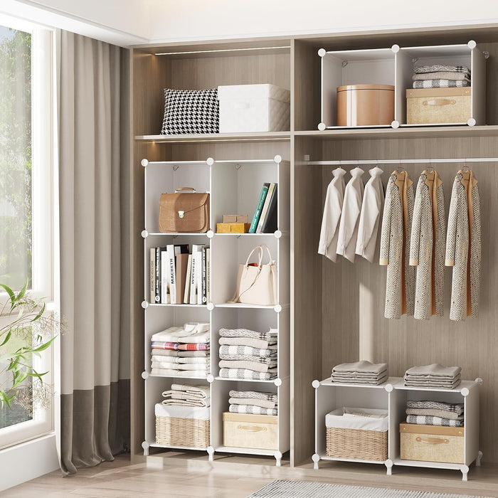 Closet Organizers and Storage, 6 Cube Storage Organizer, White
