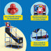 Arcade Basketball Game Set with 4 Balls and Hoop for Kids 3+ Years Old Indoor Outdoor Sport Play - Easy Set Up - Air Pum