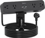 Desk Clamp Power Strip 10FT, 40W USB C Fast Charging Station, Black