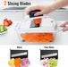 8-Blade Cook Tool & Gadget Sets, Egg Slicer Chopper Grater Set, White