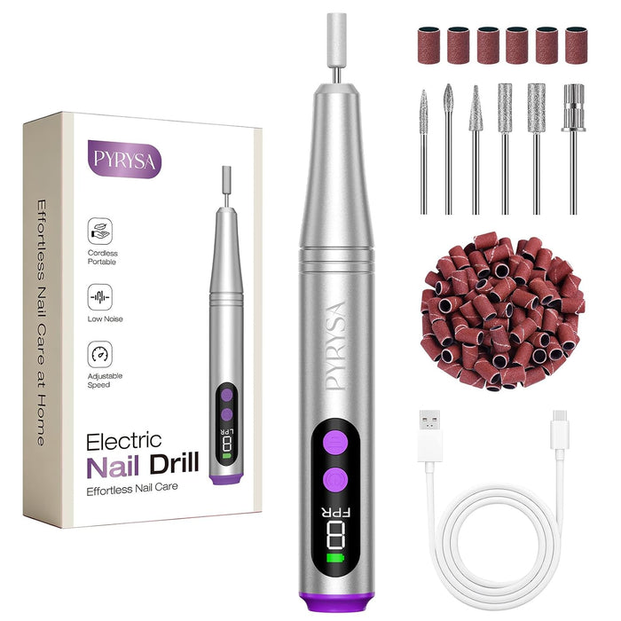 Cordless Electric Nail Drill, 9 Speed Professional E Filer for Nails