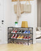 Shoe Rack - Non-Woven Shoe Rack Shelf, 27.5" Wide - 3 Tier, Black