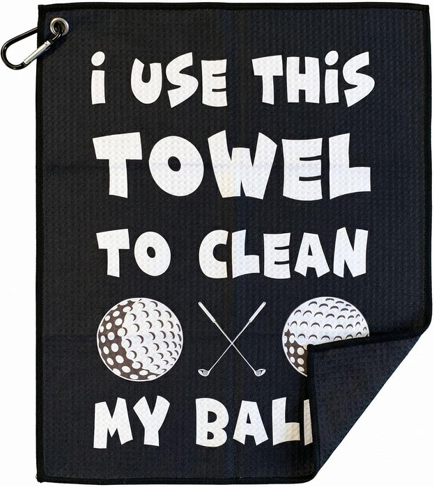 Towel, Funny Microfiber with Bag Clip, Gift for Men & Dad