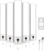 5-Pack Under Cabinet Lighting, 2400mAh Motion Sensor Light, LED Closet Lights Wireless, 6500K Dimmable, Timer, Magnetic, with Remote Control for Kitchen, Closet, Stair