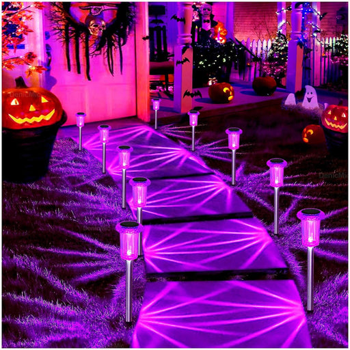 Solar Halloween Lights Outdoor Waterproof 10 Pack Halloween Decor