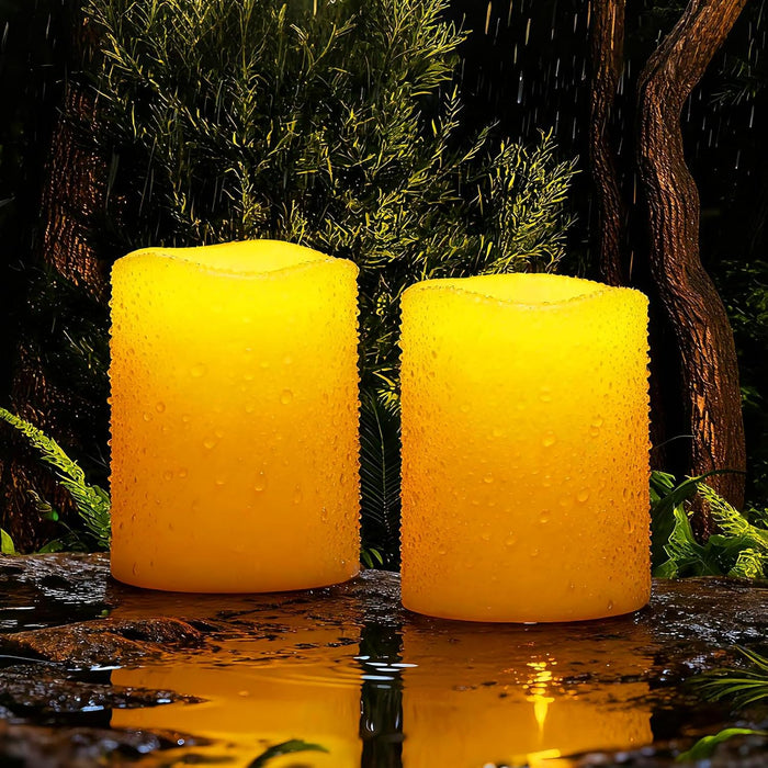 Solar Candles Outdoor Waterproof, Sensor Only, Dusk to Dawn, 3"x4"
