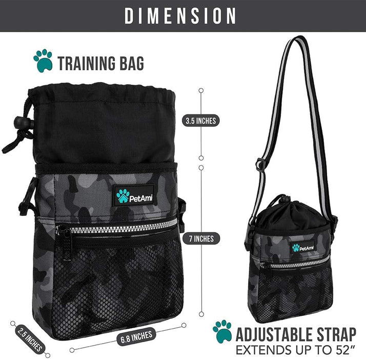 Hands-Free Dog Treat Pouch — Camo Black