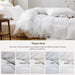 Prewashed Duvet Cover Queen, Cotton-Like Soft Bedding Set, White