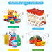 Set of 8 Clear Plastic Storage Bins, 4 Large and 4 Small Stackable Storage Containers for Pantry Organization and Kitche