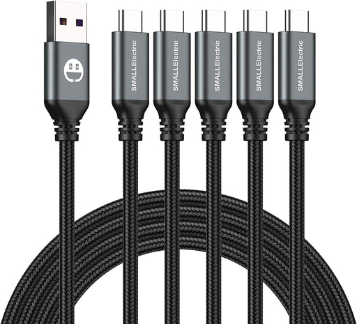 USB C Cable 5 Pack 6FT, USB A to Type C Fast Charger Cord