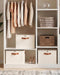 2 Pack Shoe Storage Organizer With Clear Lid-for Closet Wardrobe , Beige