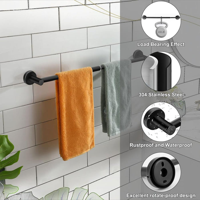 Adjustable Stainless Steel Towel Racks for Bathroom 13.18-24In