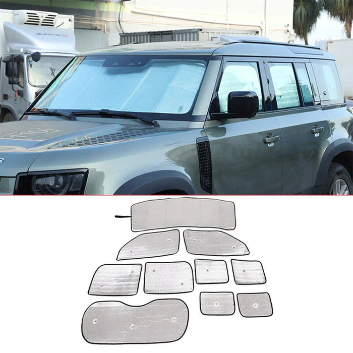 For Land Rover Defender 110 130 2004-2022 Car Front Windshield Full Window Glass Sun Protection Parasol Car Accessories
