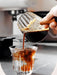 Espresso Cups 6OZ, Espresso Accessories, Expresso Shots Cup, Espresso Shot Glass with V-Shaped Mouth, Ribbed Milk Frothi