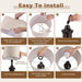 24" Farmhouse Table Lamps for Living Room, Bedside Lamps Set of 2