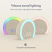 Extra Loud Alarm Clock with Wireless Bed Shaker, Vibrating Dual Alarm with Light Wake Up for Heavy Sleepers & Hearing Impaired, 9-Color Night Light, 8 Sounds, 0-100% Dimmer, USB Charger