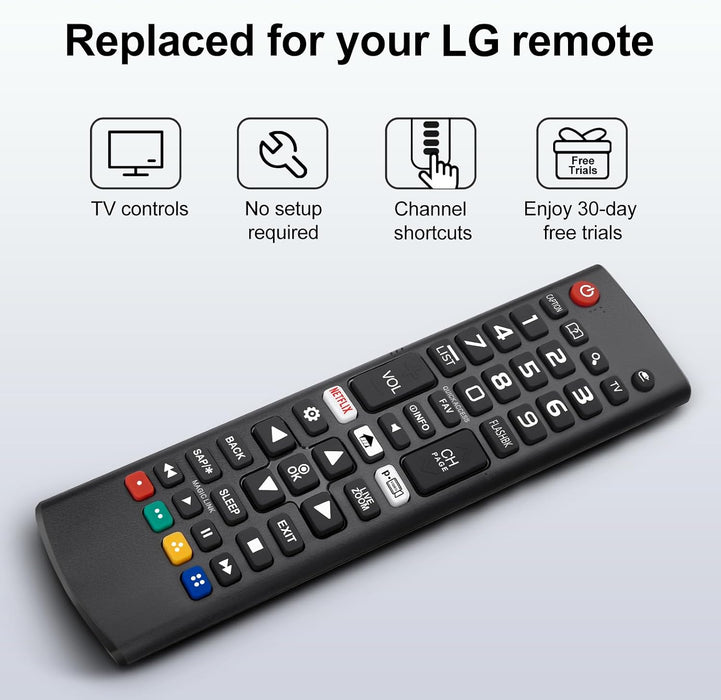 【Pack of 2】 for LG Smart TV Remote Control Replacement，Universal for All LG Smart TVs