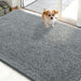 Dog Door Mat for Muddy Paws 48x30, Super Absorbent Chenille Mud Mat