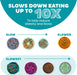 Fun Feeder Slo Bowl – Medium 2‑Cup Capacity, Slow Feeding, Small to Medium Dogs & Cats, Non-Slip, Turquoise, Drop Patter