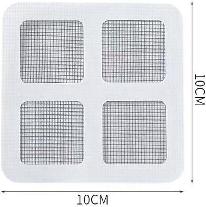 2025 New Disposable Shower Drain Hair Catcher, Shower Drain Cover Mesh Stickers Floor Drain Sewer Hair Filter Screen Blocking Strainer for Bathroom Laundry Bathtub Kitchen (10PCS)