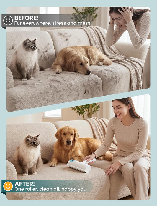 Pet Hair Remover Roller, Reusable Lint Roller for Dog and Cat Hair