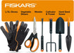 Fiskars 6-Piece Vegetable Gardening Essentials Tool Set w/Garden Shears