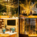 Christmas Lights 200LED 60FT Indoor, Warm White Connectable Plug in String Light Outdoor, 8 Modes Waterproof Timer LED Fairy Lights for House Outside Bedroom Patio Balcony