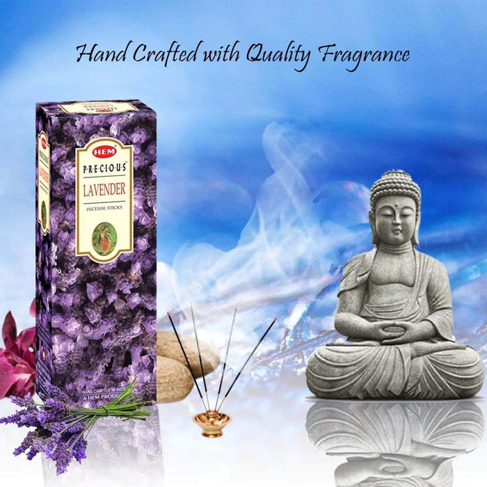 Lavender Incense Sticks – 100g x 2 Packs (200g Total) | Long-Lasting Floral Aroma for Relaxation, Meditation, Yoga & Home Fragrance