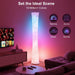 61'' RGB LED Corner Floor Lamp, Unique Hourglass Shade, Round