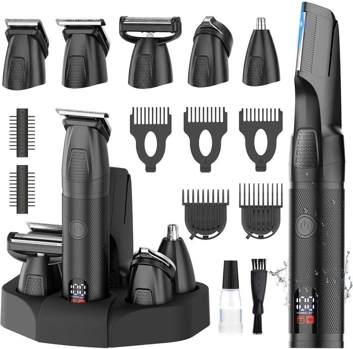 Manscape Body & Beard Trimmer for Men,Waterproof,6 in 1 Grooming Kit